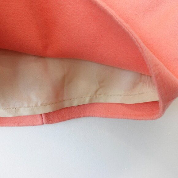 LORO PIANA Skirt 44 Italian Pink Cashmere MEDIUM Luxury Fall Peach Fuzz $2,850 - Picture 11 of 14